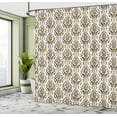 thumbnail image 4 of Ambesonne Damask Shower Curtain, Vintage Wildflowers Leaves, 69"Wx84"L, Dark Olive, 4 of 4