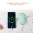 thumbnail image 3 of 5200mAh Mini Hand Warmer Portable Power Bank with USB Rechargeable Hand Heater - Blue, 3 of 5