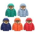 thumbnail image 2 of Boys Girls Kid Winter Thick Jacket Warm Zipper Hooded Windproof Coat Cute Outwear,2-7T, 2 of 8