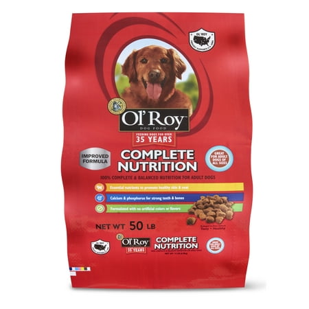 Ol' Roy Complete Nutrition Dog Food, 50 lb (Best Dog Food For Border Collies)