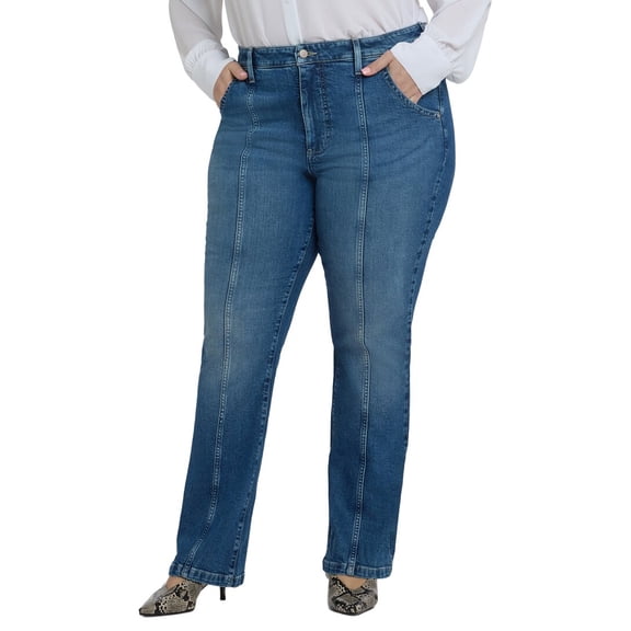 NYDJ womens Plus Billie High-Rise Romantic Indigo Bootcut Jean, 16W