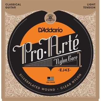 Cordes De Guitare Classique D'Addario EJ45-7 Pro-Arte Nylon 7 Cordes - Tension Normale