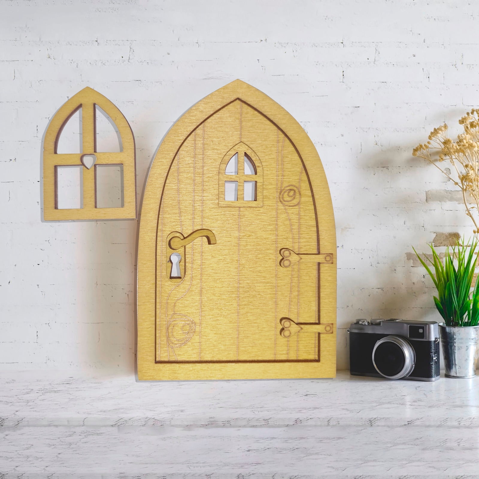 Agiferg Sleeping DIY 3D DIY Door Decoration Wooden Door Craft Kit With