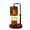 Brown, variant on ANMUYUM,Candle Warmer Lamp,Log Glass Aromatherapy Candle Warmer Lamp, Adjustable Height Stepless Dimmable Melting Wax Lamp with Timer, Tortoise Glass Lampshade Wooden Base(Brown 4.72in)