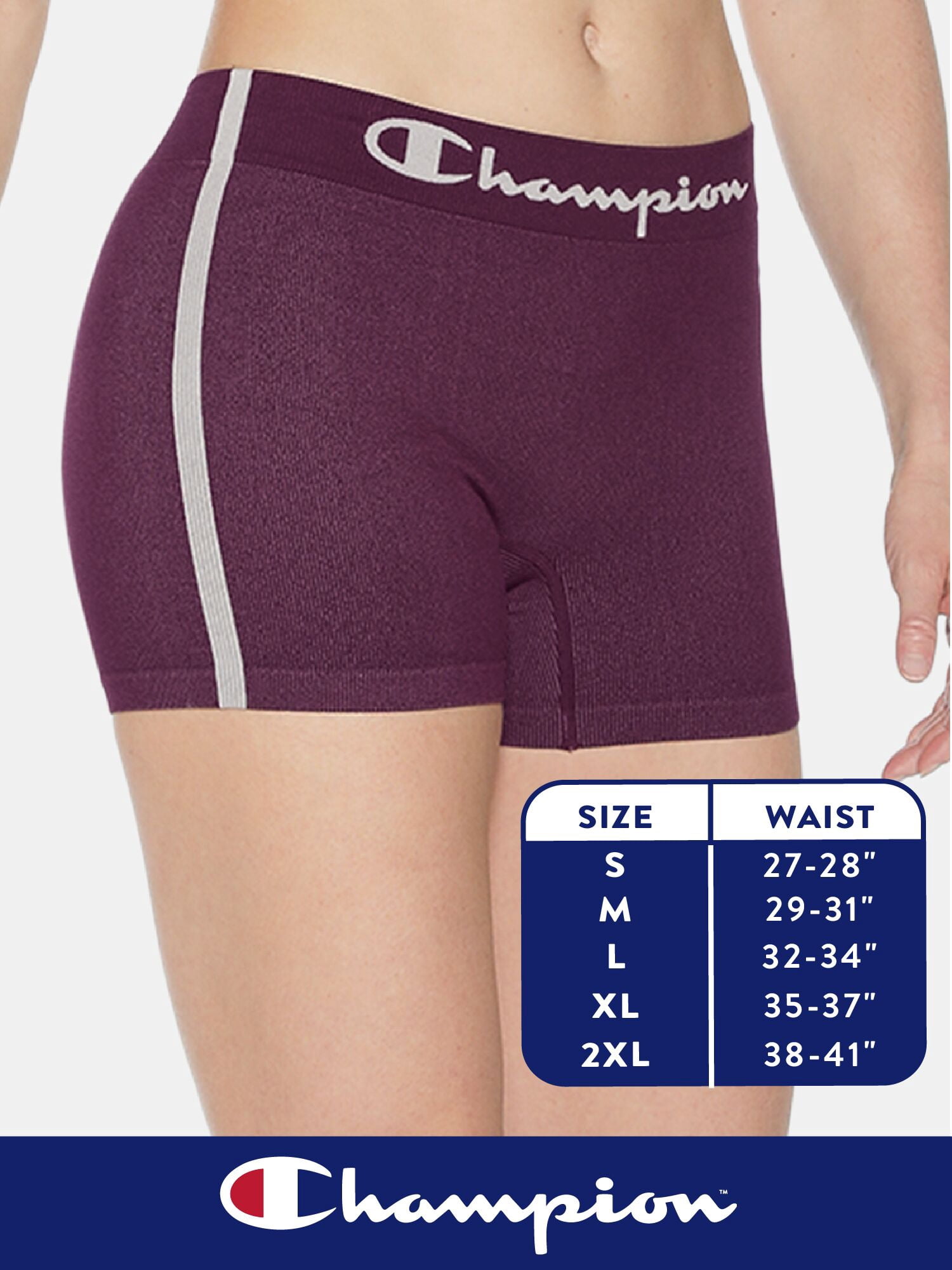 Champion Women's Mid-Leg Boyshort Underwear, 3 pack, Sizes S - XXL