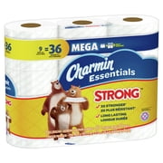 Charmin Essentials Strong Toilet Paper, 9 Mega Rolls