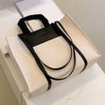 thumbnail image 2 of Bolso de mano para mujer bolso de hombro informal de gran capacidad en contraste para mujer regalos de cumpleaños FLhrweasw Nuevo, 2 of 9