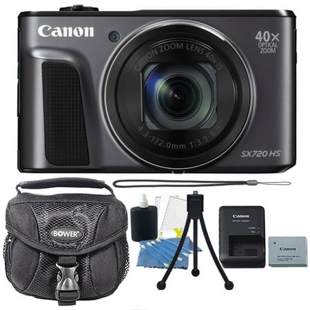 Nfc Kit Box (Brand New! Canon PowerShot SX720 HS 20.3MP 40X Optical Zoom Wifi / NFC Enabled Digital Camera Black with Cleaning Kit and)