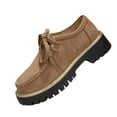 thumbnail image 2 of Women’s Suede Tassel Platform Loafers, Comfortable Lace-Up Shoes for Fall/Winter Commutes, School Days, and Casual Office Looks, 2 of 9