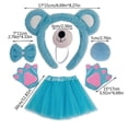 thumbnail image 3 of Bear Costume Set for Kids - Halloween Costume with Ears, Tail, Bowtie & Tutu - Fun Party Cosplay Outfit, 3 of 5