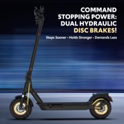 Electric Scooter for Adult, 48V 13AH Folding E-Scooters, 800W Motor up to 25Mph & 28Miles Range,10 Off Road Tire Scooter with Dual Suspension & Turn Signal Light