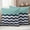 Navy blue turquoise, variant on Black Chevron Outdoor Waterproof Pillow Covers, Geometric Grey Print Wavy Striped White Decorative Square Throw Pillowcase Sofa Cushion Sham for Patio/Couch/Chair, 16"x16" 2 Pack