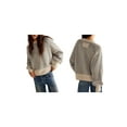 thumbnail image 3 of Women'S Pullover Sweaters Casual Long Sleeve Crew Neck Oversized Knitwear Chunky Knit Jumper Tops Color S, 3 of 6