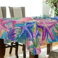 thumbnail image 5 of Yayeee Tablecloths 60" x 60" Rectangle Wrinkle Resistant Party Table Cover, Gradient Starfish Pattern, 5 of 8
