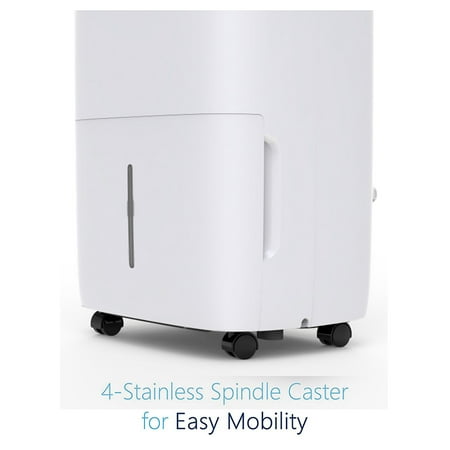 JHS - 50 Pint Dehumidifier with Built-In Pump - White