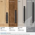 thumbnail image 3 of Amerock Balon 6-5/16 inch (160mm) Center-to-Center Matte Black Cabinet Pull, 3 of 6
