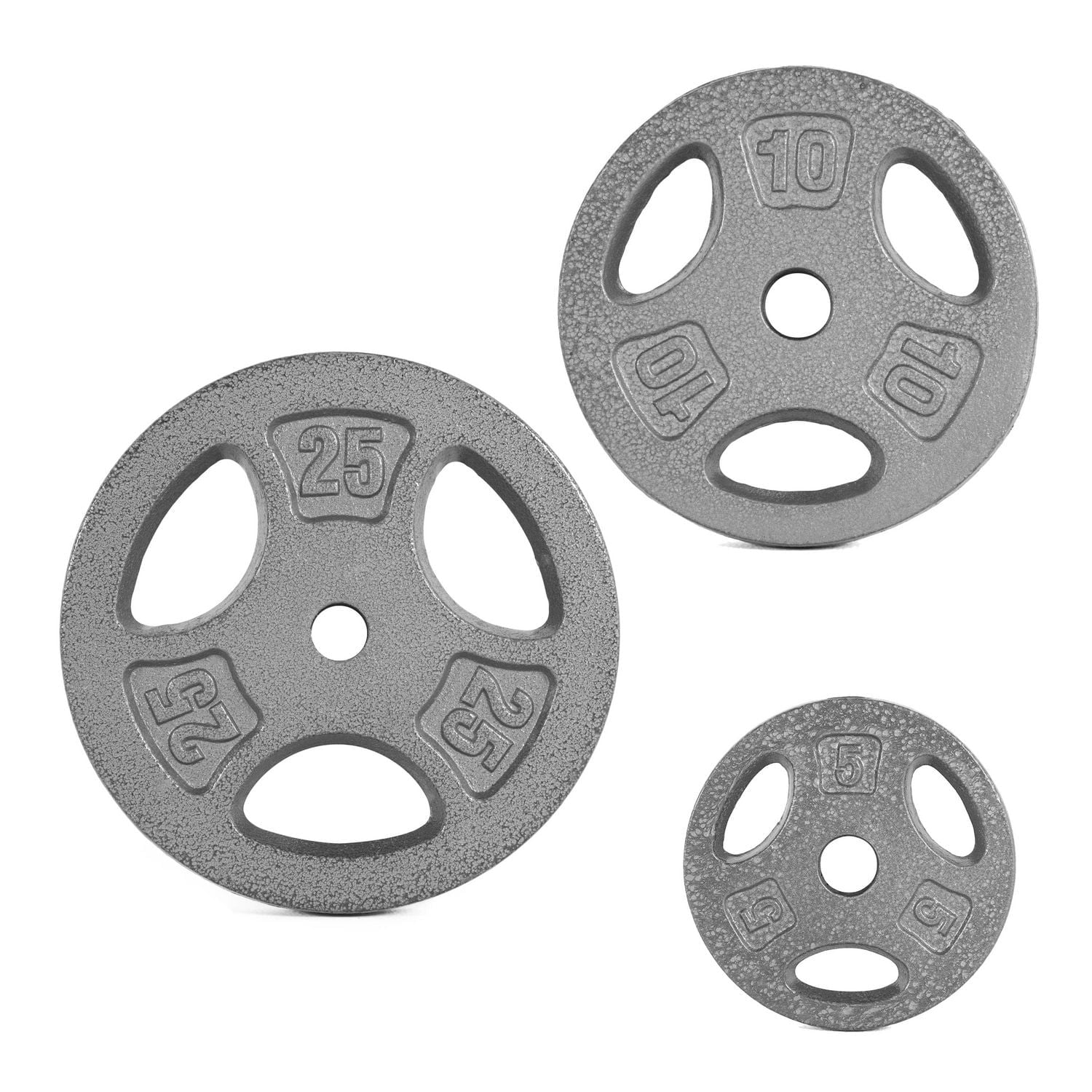 Plaque de préhension standard en fonte CAP Barbell, 1 pouce, 5 lb, simple, grise