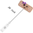 thumbnail image 3 of HAHADAXA Moulinet pour Badge d'Infirmière, Porte-Badge Bandaid Mignon Rétractable, Moulinet pour Badge d'Identité avec Pince Crocodile, Cordon Rétractable de 26 Pouces, Lot de 2, 3 of 6