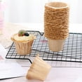 thumbnail image 4 of 60pcs Muffin cup baking dessert top hat cup mold one-time high resistance, 4 of 5