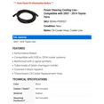 thumbnail image 2 of Power Steering Cooling Line - Compatible with 2007 - 2014 Toyota Yaris 2008 2009 2010 2011 2012 2013, 2 of 2