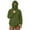 Army Green, variant on Mens Balaclava Hoodie Winter Double Hooded Zip Jacket Loose Fit Zip Up Fashion Hoodies Jacket Fleece-Lined Hoodie with Built-In Balaclava Wind-Resistant Streetwear Sweatshirt with Ski Mask