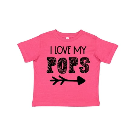 

Inktastic I Love My Pops with Arrow Gift Toddler Boy or Toddler Girl T-Shirt
