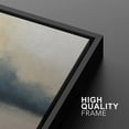 thumbnail image 4 of IDEA4WALL Framed Canvas Print Wall Art Set of 2 Gray & Tan Grunge Pastel Watercolor River Landscape Abstract Modern Art Colorful Contemporary Print for Bedroom, Office - 24"x36"x2 Panels Black, 4 of 5