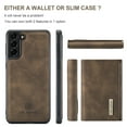 thumbnail image 2 of ELEHOLD 2 IN 1 Wallet Case for Samsung Galaxy S24 Plus, PU Leather Magnetic Detachable Card Holder Cash Pocket Kickstand Function Full Protective Cover for Samsung Galaxy S24 Plus, Coffee, 2 of 9