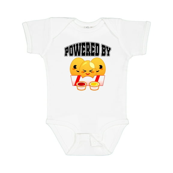 Inktastic Powered by Chicken Nuggets Boys or Girls Baby Bodysuit