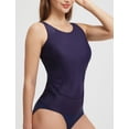 thumbnail image 2 of BALEAF Tankini Tops for Women High Neck Swim Top Modest Bathing Suit Top Long Tank Top for Swimming Navy Blue 44, 2 of 7