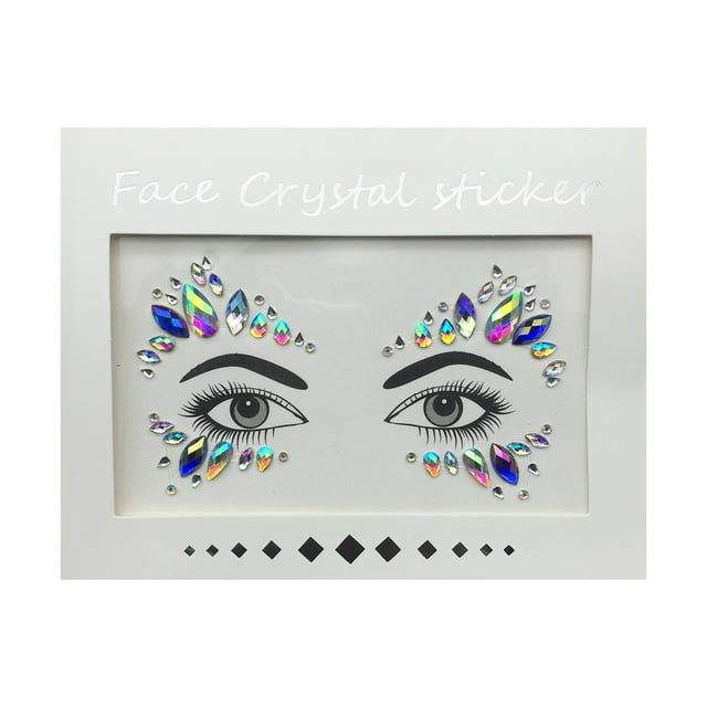 Iumwxz New Acrylic Face Sticker Rhinestone Environmental Resin Rhinestone Face Sticker