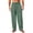 Green, variant on Men's Casual Pants Summer Beach Pants Loose Fit with Elastic Waist Drawstring Wide Leg Barrel Pants Lightweight Summer Yoga Trousers Wine M