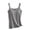Gray, variant on WAGUTH Womens Tank Tops Ribbed Lace Trim Camisole Crew Neck Sleeveless Casual Summer Layering Vest