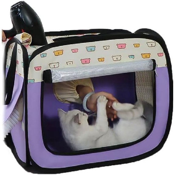 Pet Hair Dryer Box for Cats and Dogs, Small Automatic Hair Dryer, Blower with Petting Mode