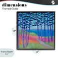thumbnail image 4 of Stupell Industries Modern Razzle Dazzle Forest Scene Black Framed Giclee Art, 12 x 12, by Lynn Ericson Fine Art, 4 of 8
