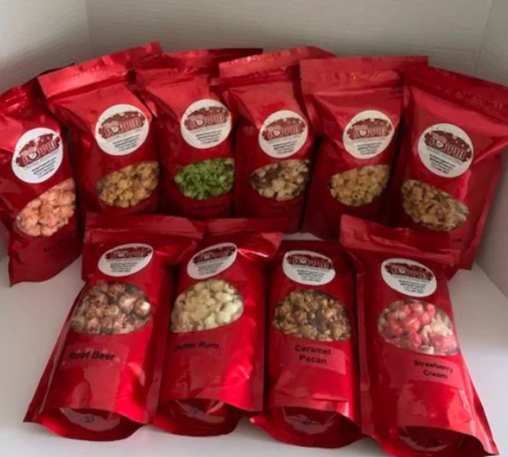 10 pack Assorted Gourmet Popcorn Bundle