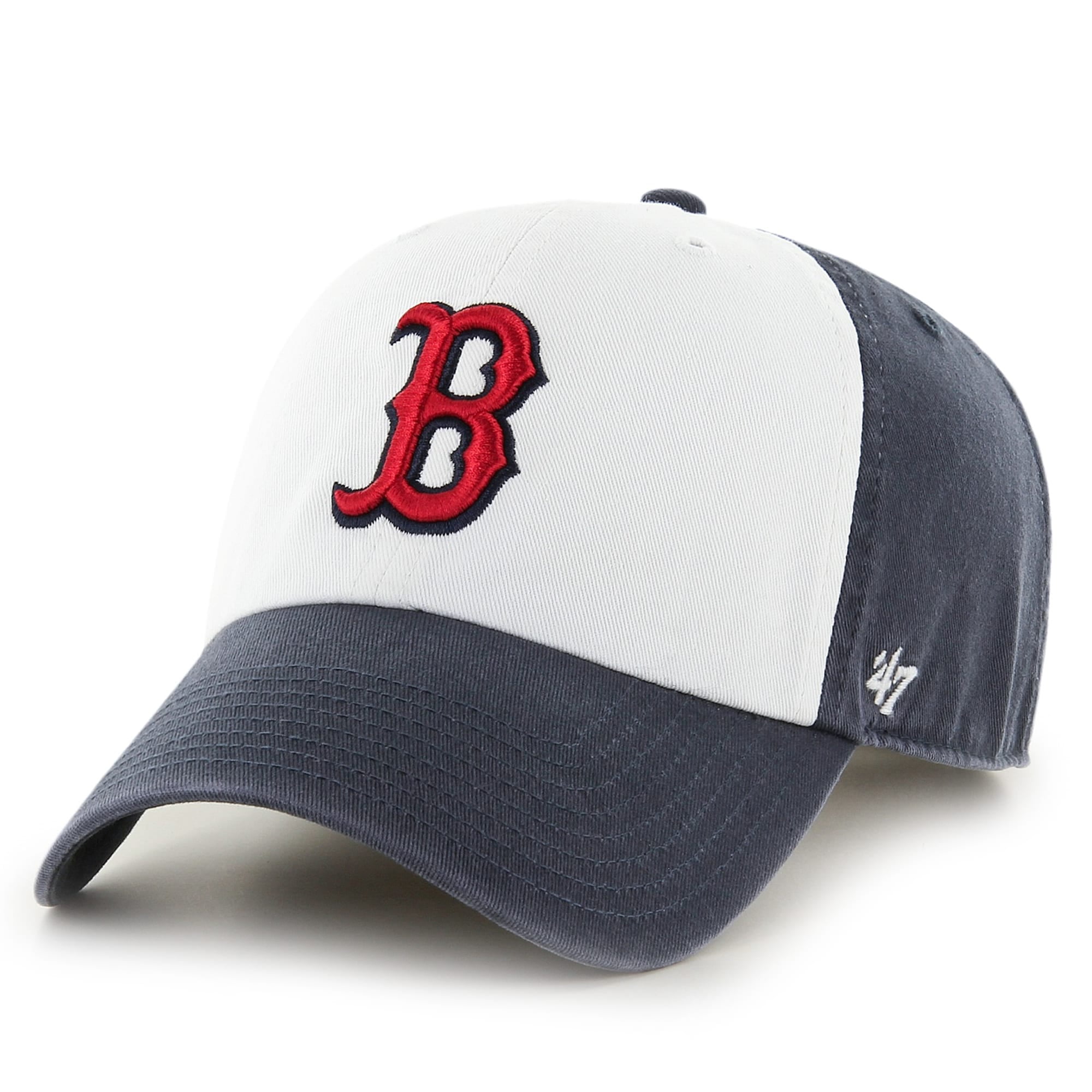 47 Brand Boston Red Sox Clean Up Hat Cap Navy/Pride 