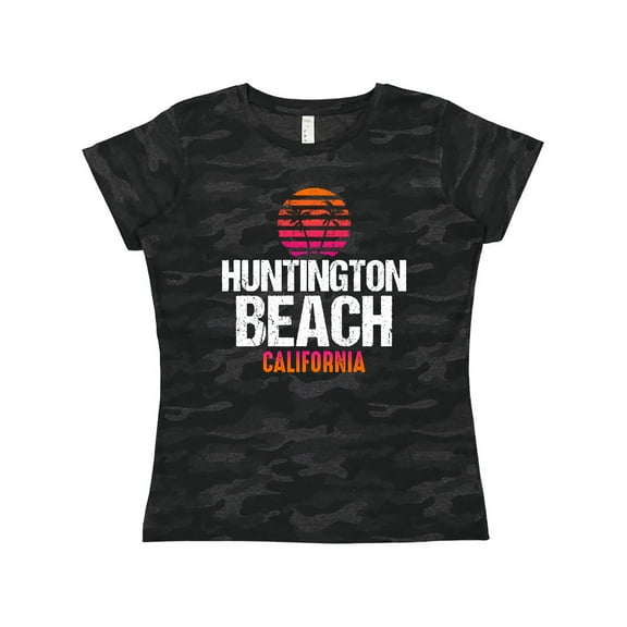 Inktastic Sunset Huntington Beach Women's T-Shirt