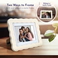 thumbnail image 2 of Mainstays by Becky G. & Alejandra 4" x 6" or 5" x 7" Wavy Photo Frame, Seashell White, 2 of 9