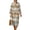 Brown and Blue - Tie Dye, variant on DISNIMO Women Maxi Dresses Tie Dye Printed Casual Fashion Dress Lightweight V Neck Shift Dress Loose 3/4 Sleeve Dresses, S