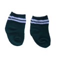 thumbnail image 4 of Par de Calcetines para Ropa de Muñeca Americana de 18 '' Rayas Negras Rojas Verde Sunnimix Dolls Stripes Socks, 4 of 4
