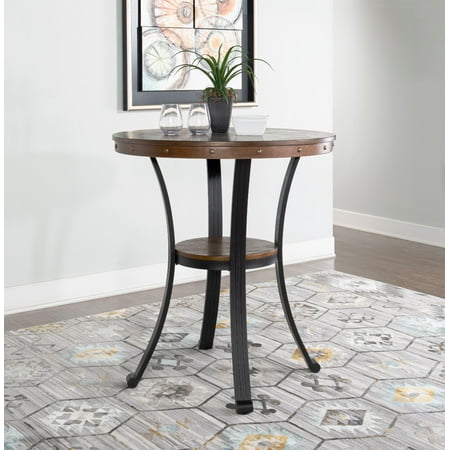 Powell Franklin Pub Table, Dark Brown