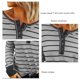 thumbnail image 3 of Tops De Moda Para Mujer, Tops De Manga Larga Con Cuello Redondo Cómodos Y Elegantes Con Estampado De Rayas Para El Trabajo Para Viajes Para Dama ANGGREK Otros, 3 of 6