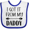 thumbnail image 3 of Inktastic I Got It from My Daddy Boys or Girls Baby Bib, 3 of 4