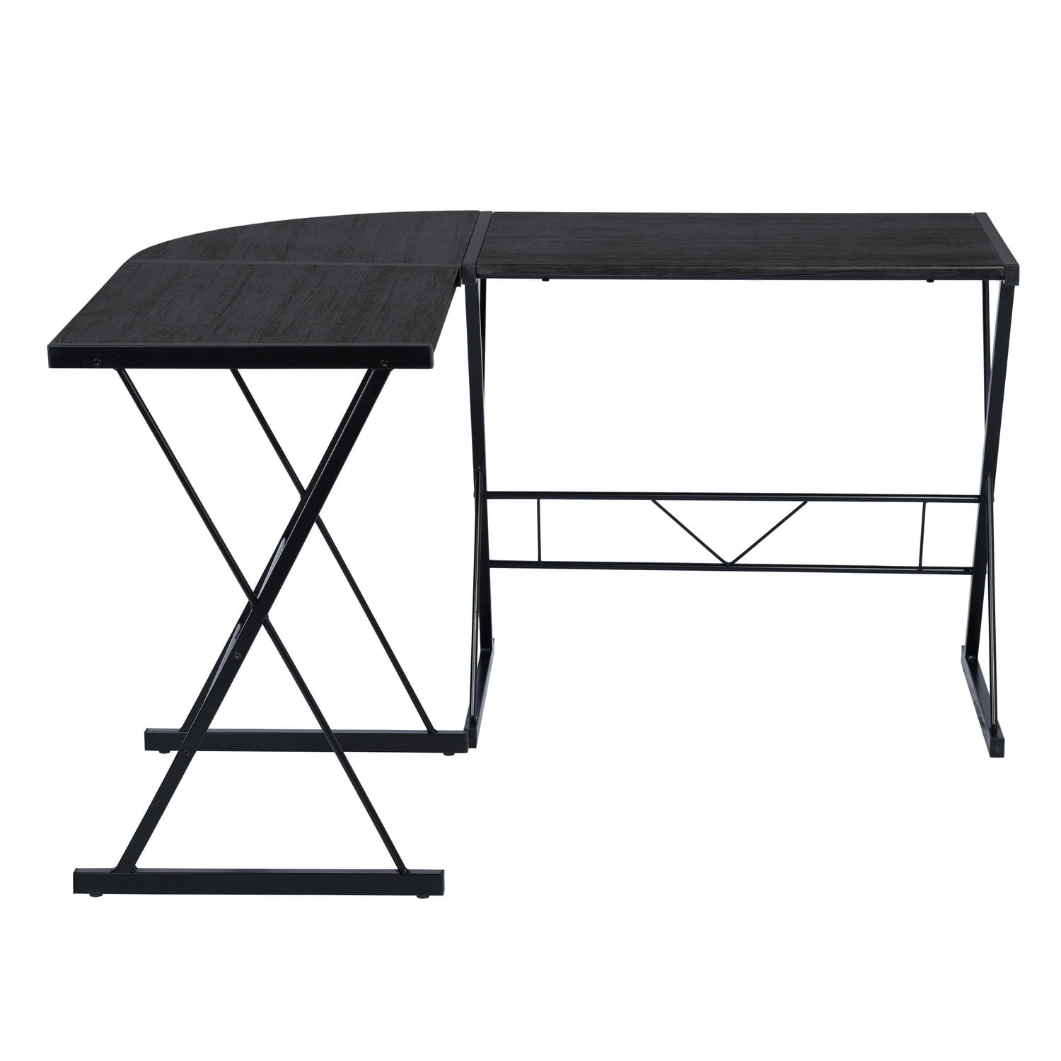 Kepooman L Shaped Gaming Desk, Home Corner Office Desk, Writing Studying Computer Table PC Workstation for Home Office Bedroom, Black Kepooman L Shaped Gaming Desk, Home Corner Office Desk, Writing Studying Computer Table PC Workstation for Home Office Bedroom, Black