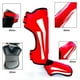 thumbnail image 3 of Traje de equipo de protección Espinilleras para artes marciales, Protector de pie y pierna de cuero PU, almohadillas protectoras gruesas para Kickboxing, equipo de entren Abanopi  Traje de equipo de protección, 3 of 5