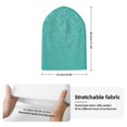 thumbnail image 2 of Gaeub Turquoise Glitter Print Unisex Knitted Hat,Warm Winter Beanie,Unisex Fashion Knit Cuffed Cap,Ski Hat for Men and Women, 2 of 6