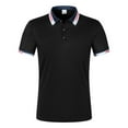 thumbnail image 4 of hoksml Summer Men's Golf Shirt Casual Loose Button Up Short Sleeved Lapel Top Solid Color Collared Polos Comfortable Soft Stretchy T Shirt 2025 on Clearance, 4 of 8
