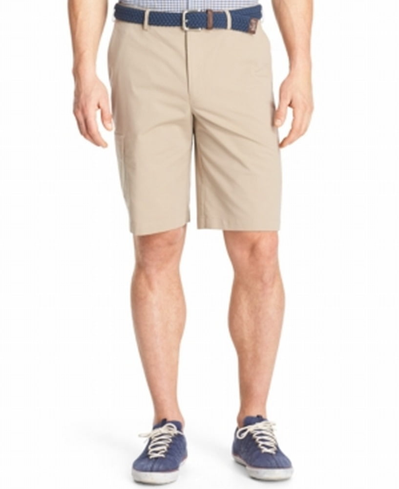 mens stretch khaki shorts
