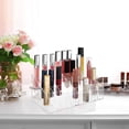 thumbnail image 6 of CoreLiving 24-Slot Clear Plastic Makeup Organizer, Lipstick Holder for Vanity Countertop, Cosmetic Display Case for Lip Gloss, Mascara, Perfume Samples, Chapstick and Brush Storage, 6 of 6